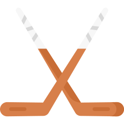 bastoni da hockey icona