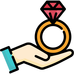 Wedding rings icon