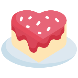 ciasto serce ikona