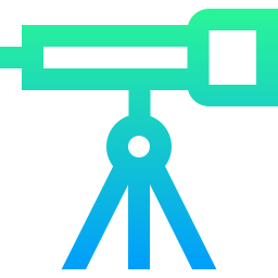 télescope Icône