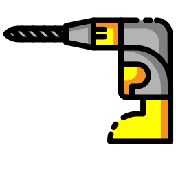 Construction drill icon