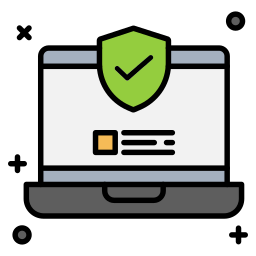 Secure computer icon