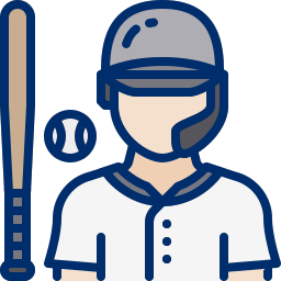 Baseball player icon