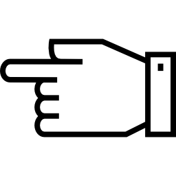 Pointing left icon