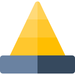 grafico a piramide icona