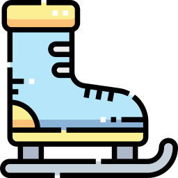 Ice skating shoes icon