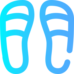 gebruik pantoffels icoon