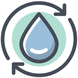 물을 재활용 icon