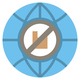 Plastic ban icon