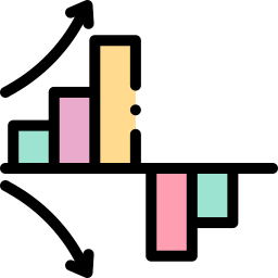 diagramme à bandes Icône