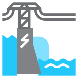 barrage hydroélectrique Icône