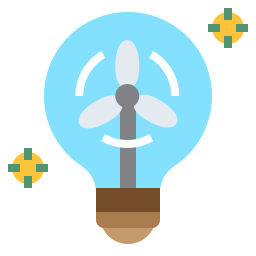 Wind energy icon