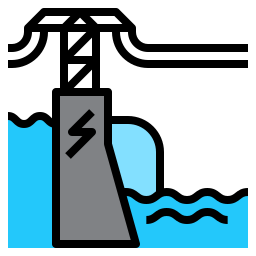 barrage hydroélectrique Icône