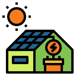 Solar house icon