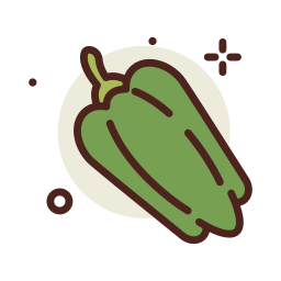 pimiento verde icono