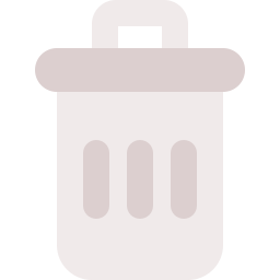 Trash bin icon