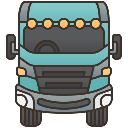 Car trailer icon