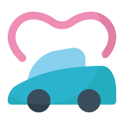 Wedding car icon