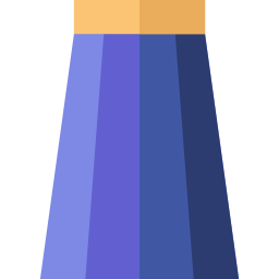 falda larga icono