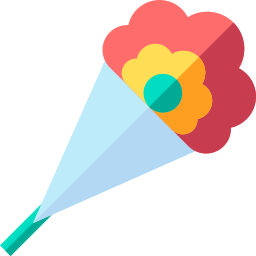 Flower bouquet icon