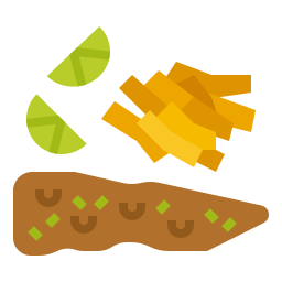 pesce e patatine icona