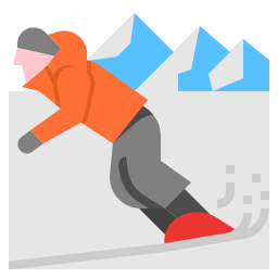 tabla de snowboard icono
