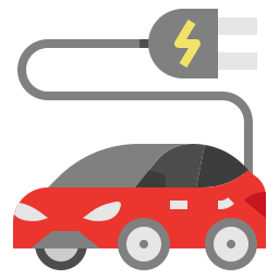 Electric car icon