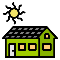 Green home icon