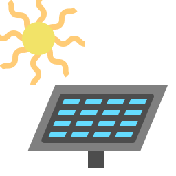 Solar panel icon