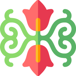 diseño floral icono