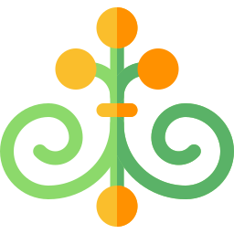 diseño floral icono