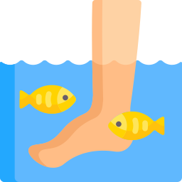 spa de peixes Ícone