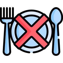 bez jedzenia ikona
