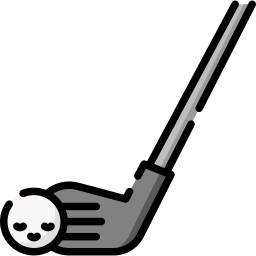 Golf sticks icon
