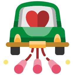 Wedding car icon