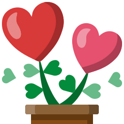 planta de amor icono