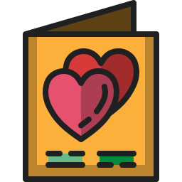 Wedding card icon