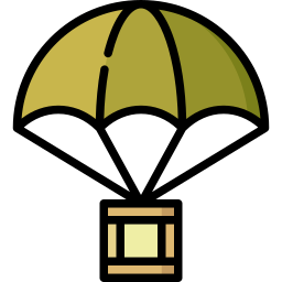 paracaídas icono