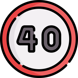 Speed limit icon