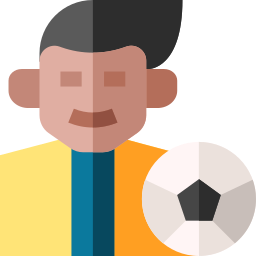 jugador de fútbol icono