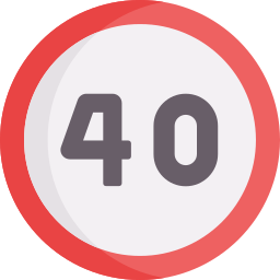 Speed limit icon