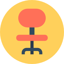 Desk chair icon