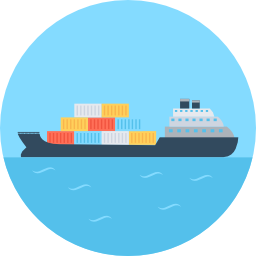 Cargo ship icon