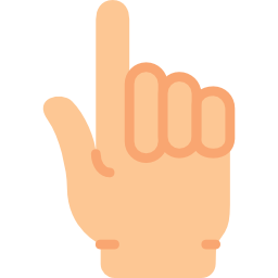 Pointing up icon