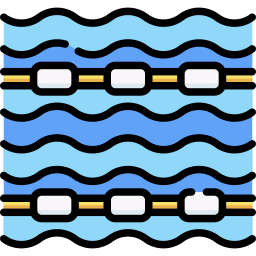 Дорожки для плавания иконка