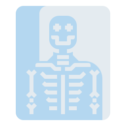 radiografía ósea icono