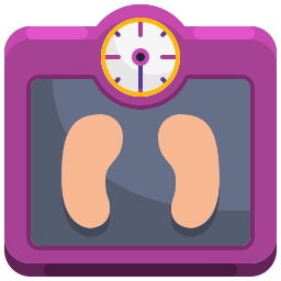 Weight scale icon