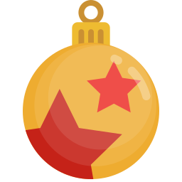 bola de navidad icono