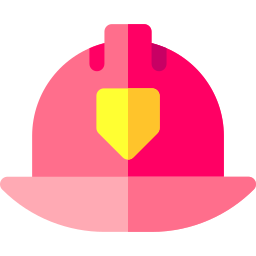 Firefighter helmet icon