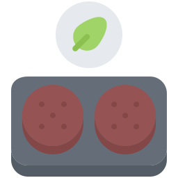 Vegan burger icon